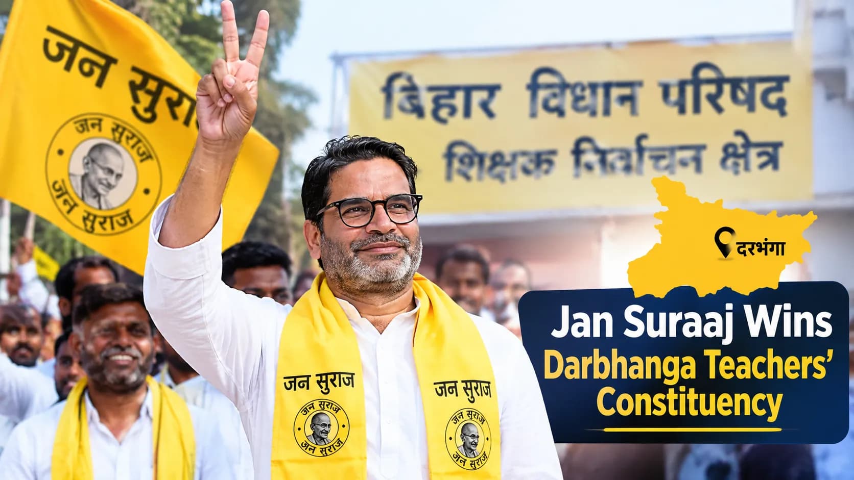 Jan Suraaj Wins Darbhanga MLC Seat as Suresh Prasad Rai Defeats Congress Veteran Madan Mohan Jha